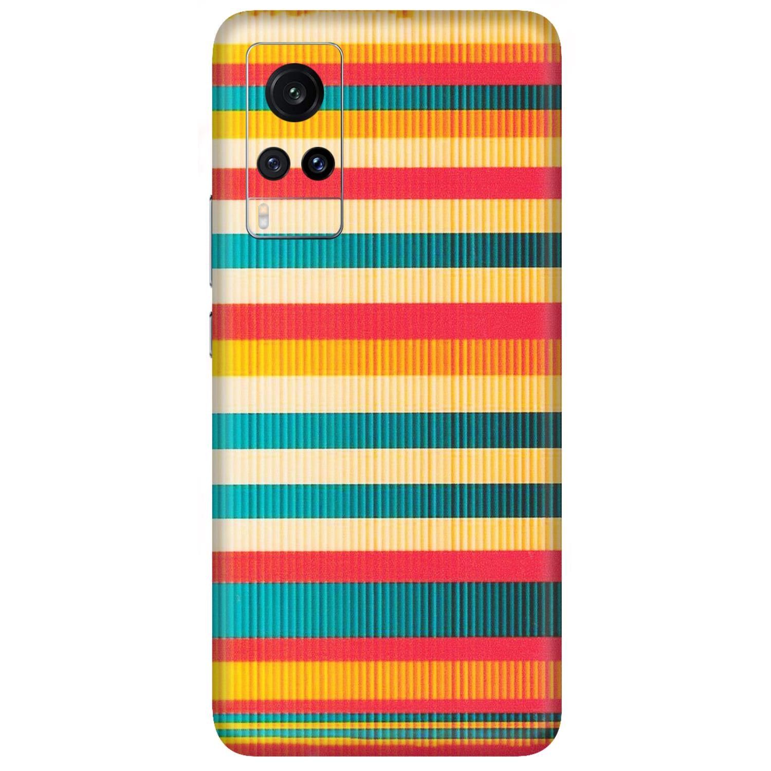 VIVO Z/V/X/T/U/S Series Phone Skins (All Models) - Colourful Stripes Soothing Effect - Matte Finish (M-86) Vivo X60
