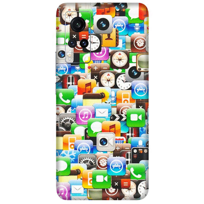 VIVO Z/V/X/T/U/S Series Phone Skins (All Models) - All Apple Icons - Matte Finish (M-93) Vivo X60