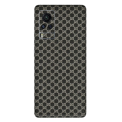 VIVO Z/V/X/T/U/S Series Phone Skins (All Models) - Black G Print - 3D Embossed Finish (L-109) Vivo X60 Pro