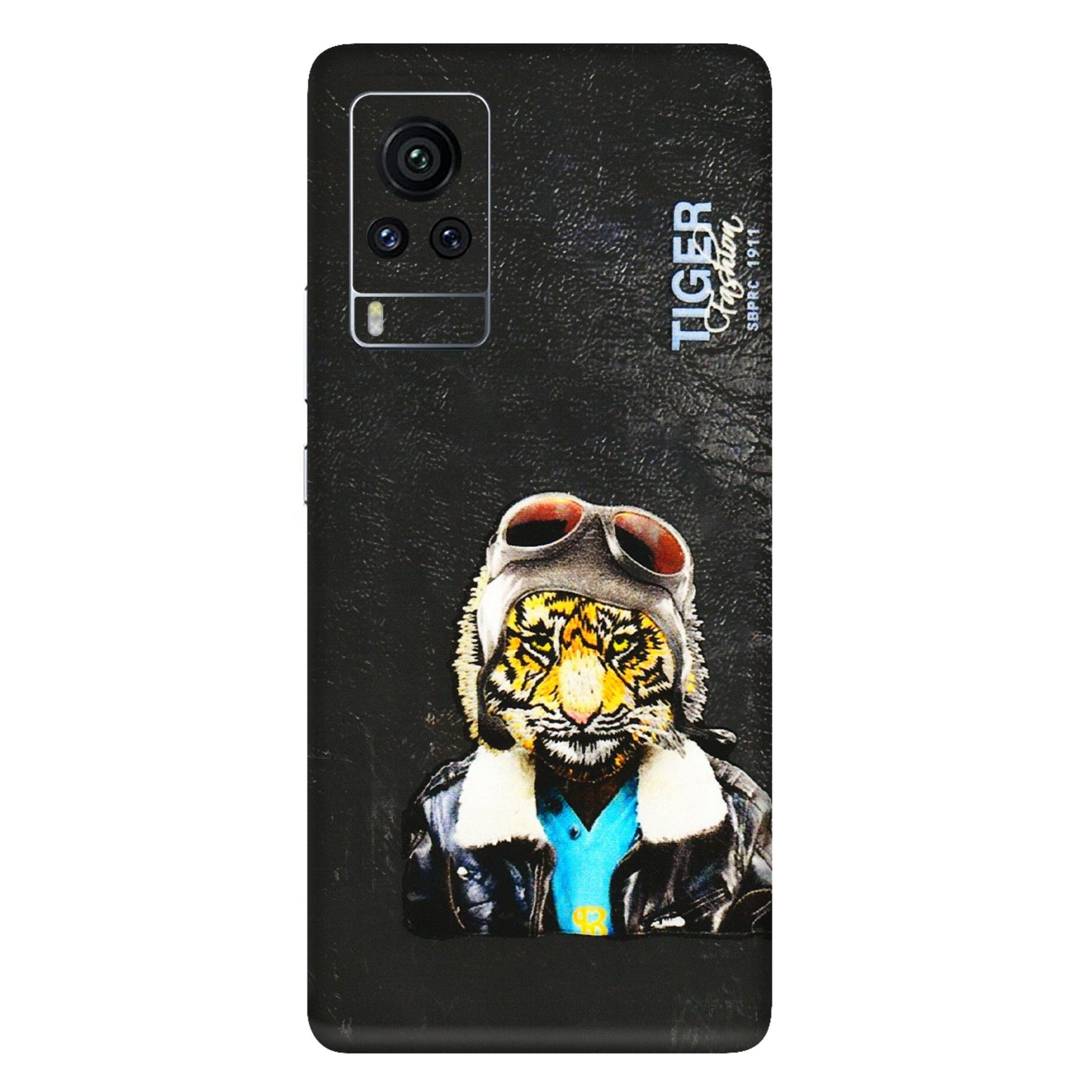 VIVO Z/V/X/T/U/S Series Phone Skins (All Models) - Rider Tiger - 3D Embossed Finish (L-113) Vivo X60 Pro
