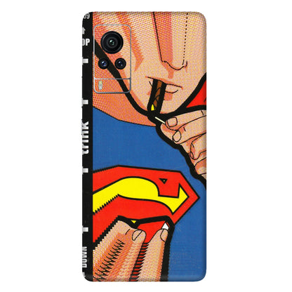 VIVO Z/V/X/T/U/S Series Phone Skins (All Models) - Superman Sutta - 3D Embossed Finish (L-130) Vivo X60 Pro