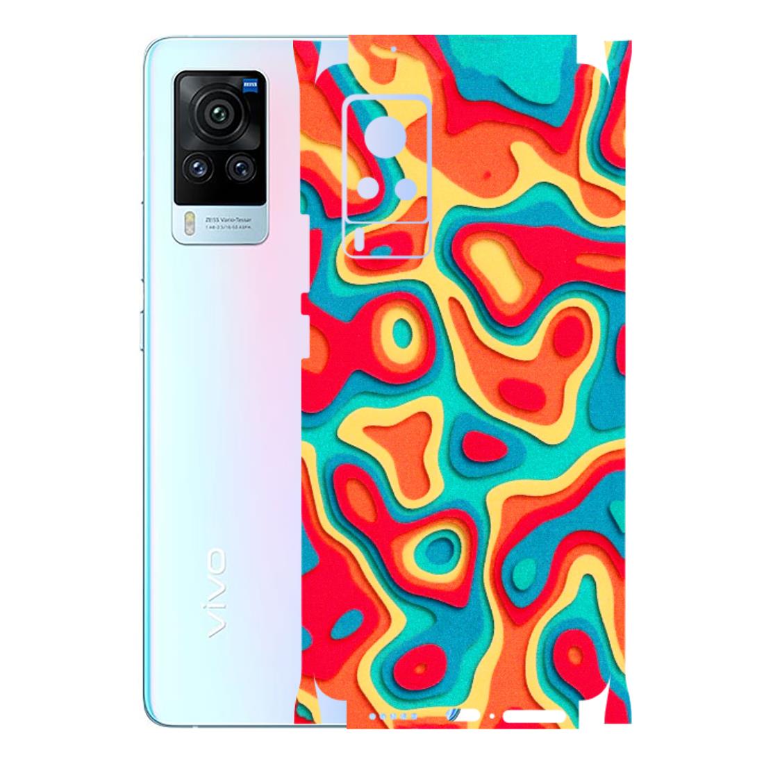 VIVO Z/V/X/T/U/S Series Phone Skins (All Models) - Abstract Swirl - 3D Embossed Finish (L-150) Vivo X60 Pro