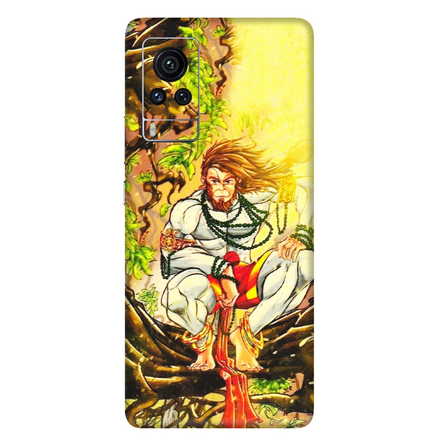 VIVO Z/V/X/T/U/S Series Phone Skins (All Models) - Lord Hanuman - 3D Embossed Finish (L-152) Vivo X60 Pro