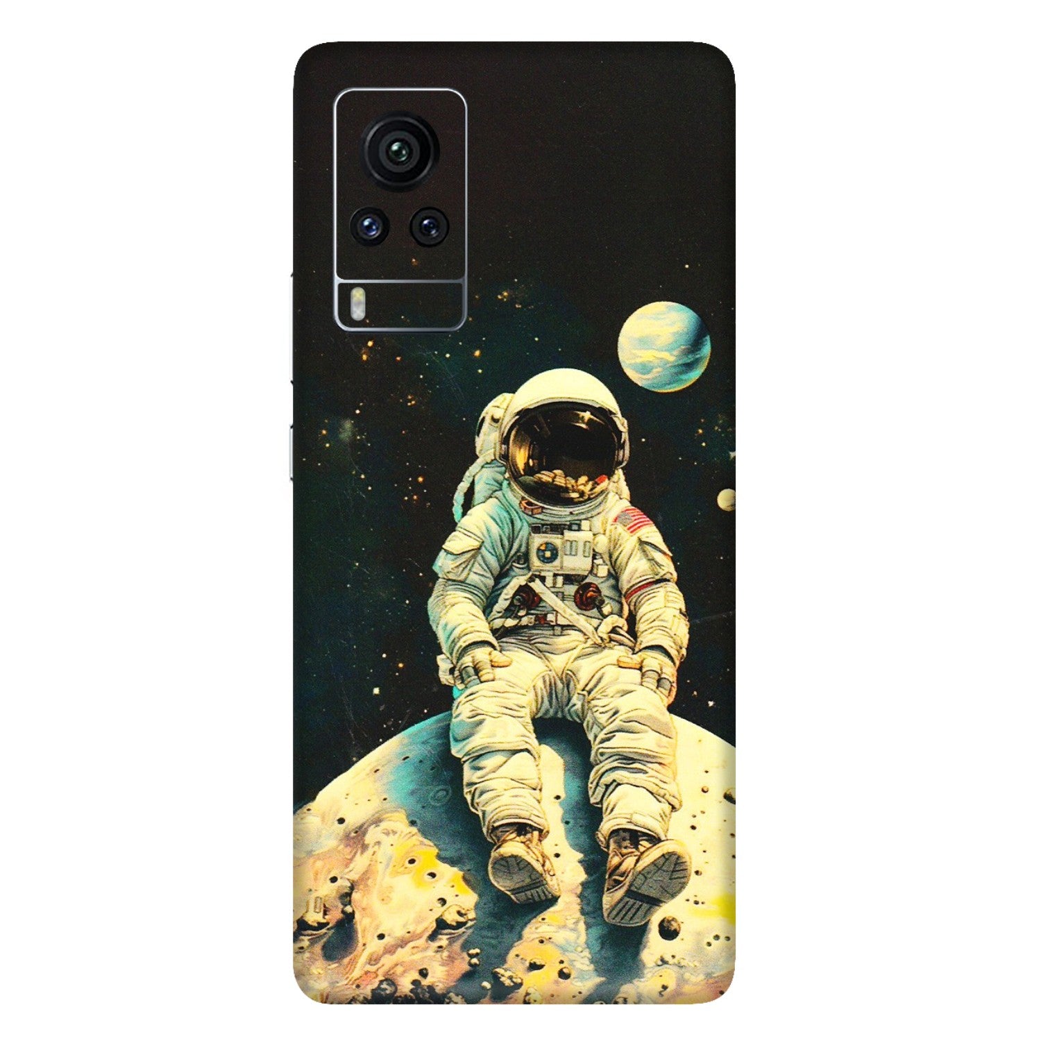 VIVO Z/V/X/T/U/S Series Phone Skins (All Models) - Astronaut in Space - 3D Embossed Finish (L-16) Vivo X60 Pro