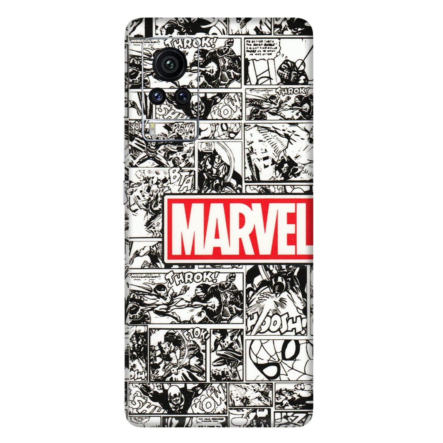 VIVO Z/V/X/T/U/S Series Phone Skins (All Models) - Marvel Comic - 3D Embossed Finish (L-171) Vivo X60 Pro
