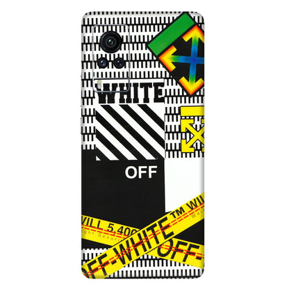 VIVO Z/V/X/T/U/S Series Phone Skins (All Models) - White Off Abstract - 3D Embossed Finish (L-172) Vivo X60 Pro