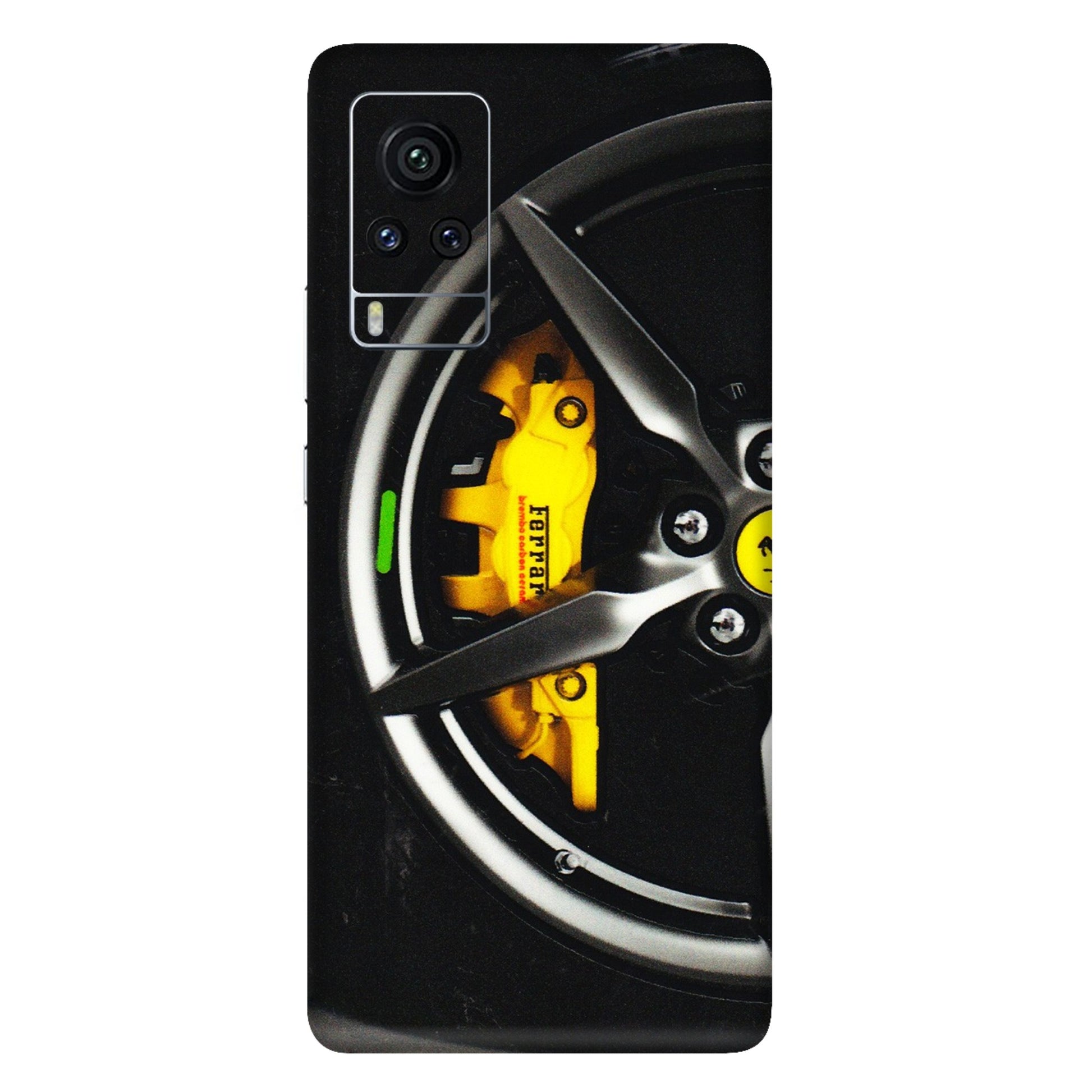 VIVO Z/V/X/T/U/S Series Phone Skins (All Models) - Ferrari Wheel Alloy - 3D Embossed Finish (L-173) Vivo X60 Pro
