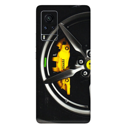 VIVO Z/V/X/T/U/S Series Phone Skins (All Models) - Ferrari Wheel Alloy - 3D Embossed Finish (L-173) Vivo X60 Pro