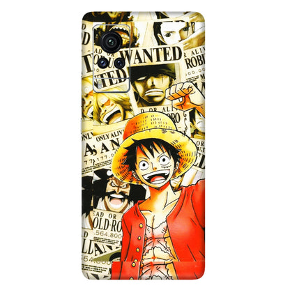 VIVO Z/V/X/T/U/S Series Phone Skins (All Models) - Luffy Anime - 3D Embossed Finish (L-177) Vivo X60 Pro