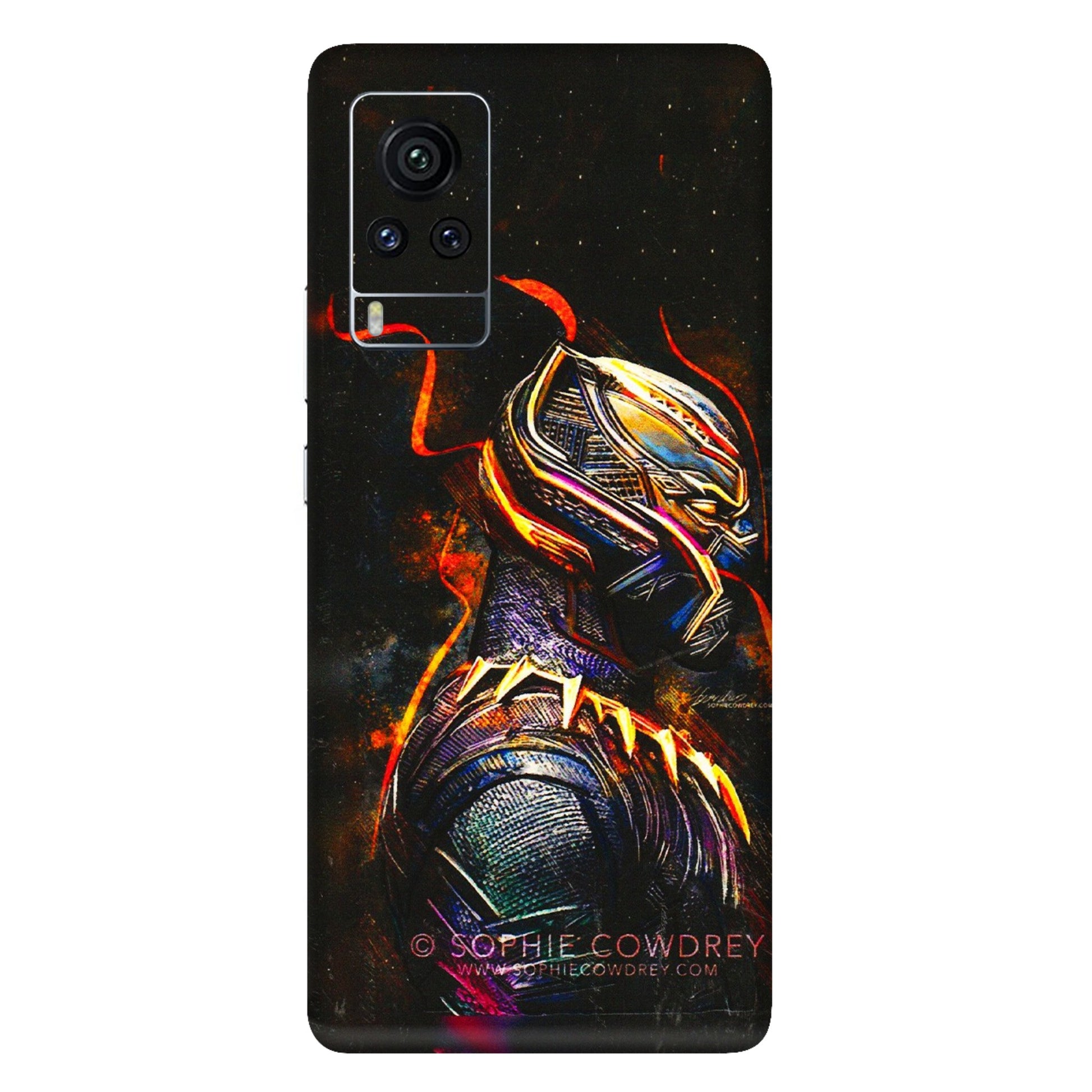 VIVO Z/V/X/T/U/S Series Phone Skins (All Models) - Black Panther - 3D Embossed Finish (L-190) Vivo X60 Pro