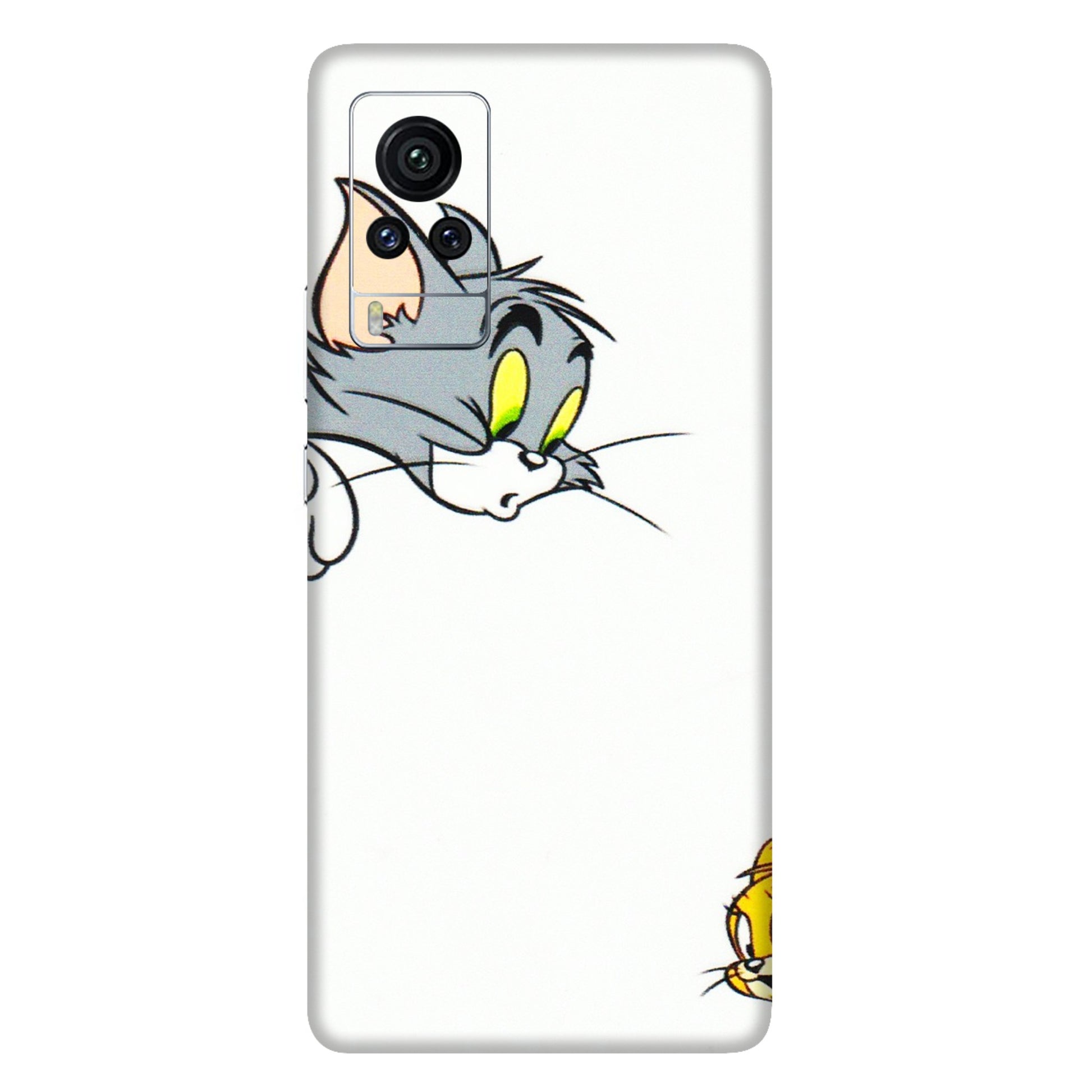 VIVO Z/V/X/T/U/S Series Phone Skins (All Models) - Cute Tom And Jerry - 3D Embossed Finish (L-220) Vivo X60 Pro