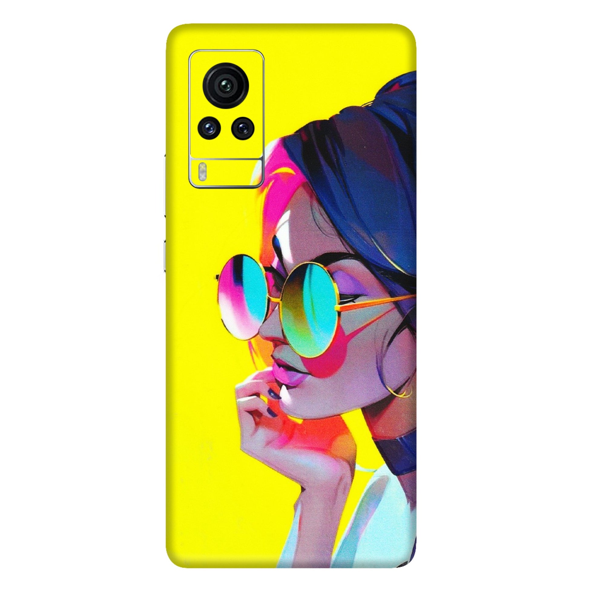 VIVO Z/V/X/T/U/S Series Phone Skins (All Models) - Bold Stylish Girl - 3D Embossed Finish (L-222) Vivo X60 Pro