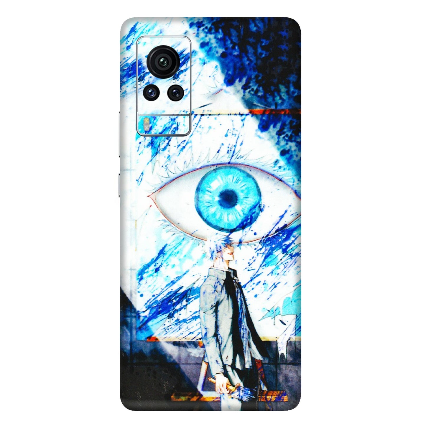 VIVO Z/V/X/T/U/S Series Phone Skins (All Models) - Gojo Satoru evil eye - 3D Embossed Finish (L-239) Vivo X60 Pro