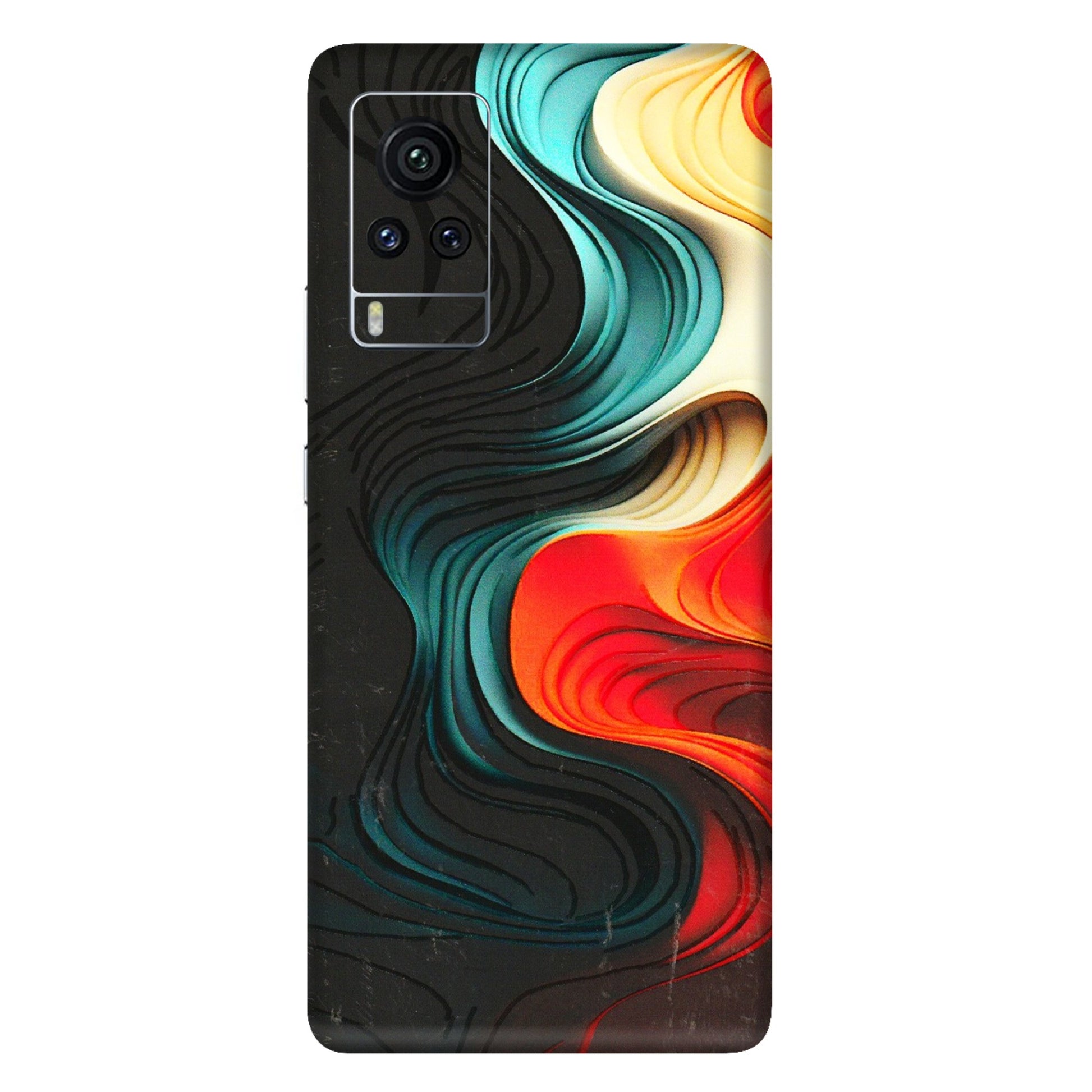 VIVO Z/V/X/T/U/S Series Phone Skins (All Models) - The Silky Swirl - 3D Embossed Finish (L-240) Vivo X60 Pro