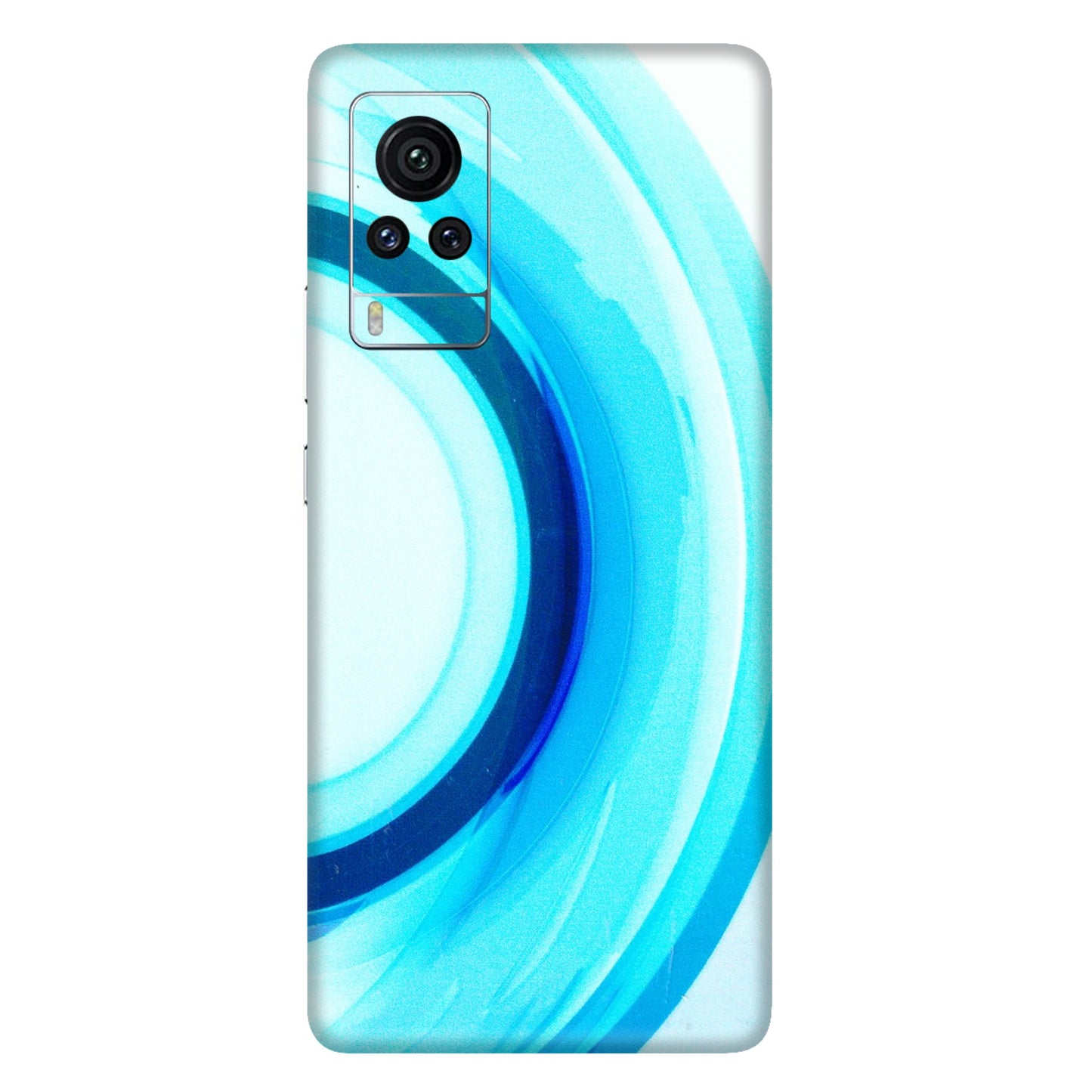 VIVO Z/V/X/T/U/S Series Phone Skins (All Models) - The Blue Curve - 3D Embossed Finish (L-244) Vivo X60 Pro