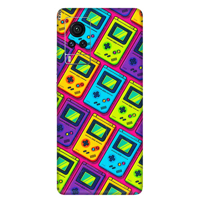 VIVO Z/V/X/T/U/S Series Phone Skins (All Models) - Gameboy Colourful - 3D Embossed Finish (L-266) Vivo X60 Pro