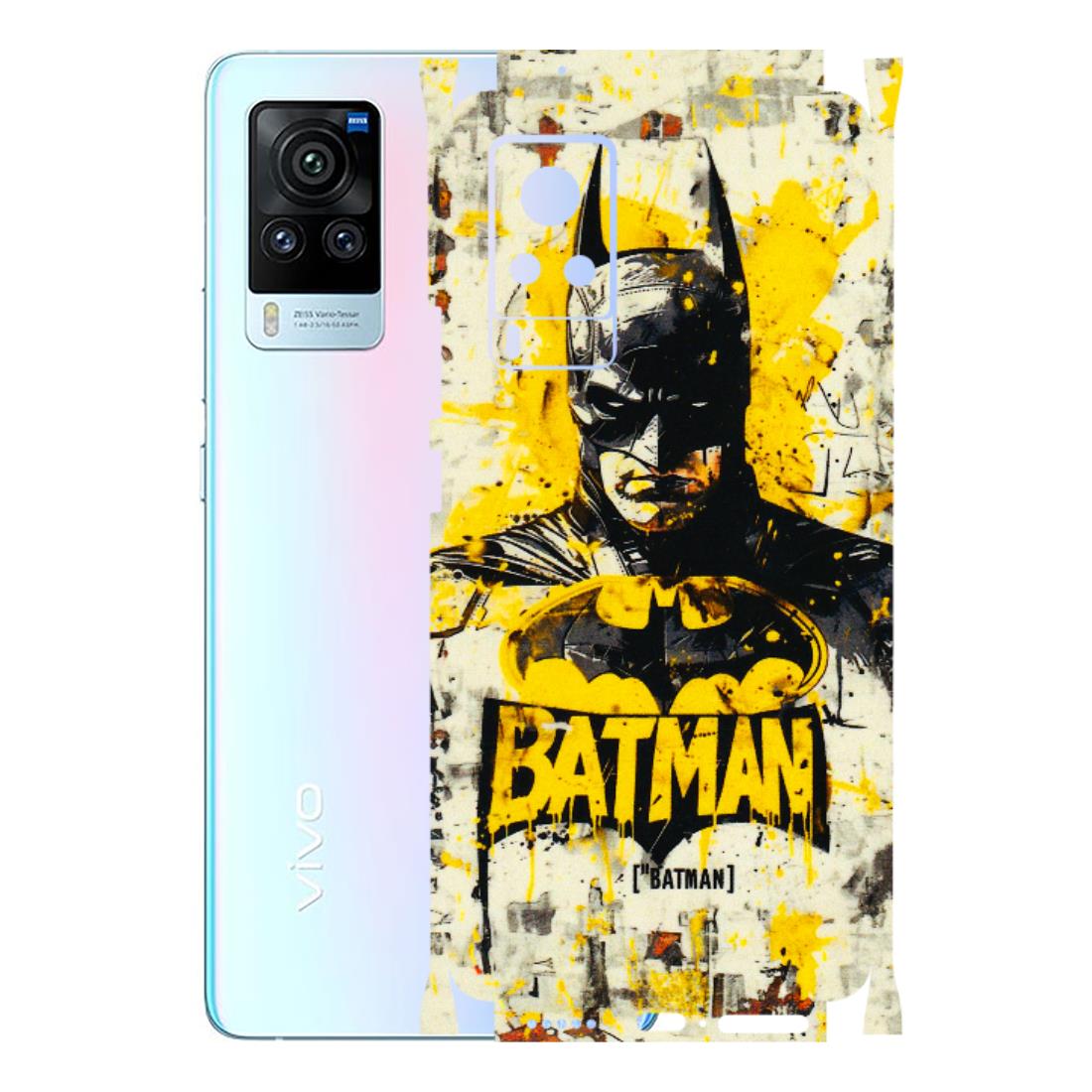 VIVO Z/V/X/T/U/S Series Phone Skins (All Models) - Batman Yellow BT - 3D Embossed Finish (L-304) Vivo X60 Pro