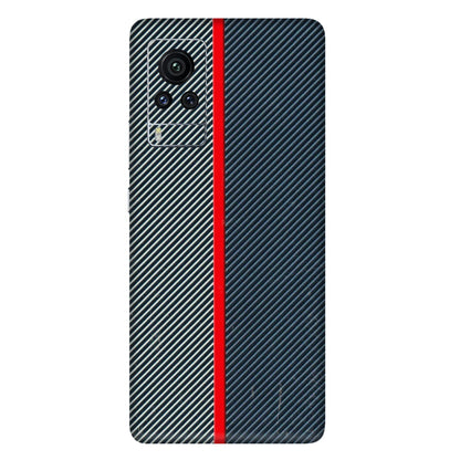 VIVO Z/V/X/T/U/S Series Phone Skins (All Models) - Blue Sober Lines - 3D Embossed Finish (L-305) Vivo X60 Pro