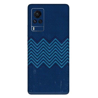 VIVO Z/V/X/T/U/S Series Phone Skins (All Models) - Blue Sober Waves - 3D Embossed Finish (L-306) Vivo X60 Pro