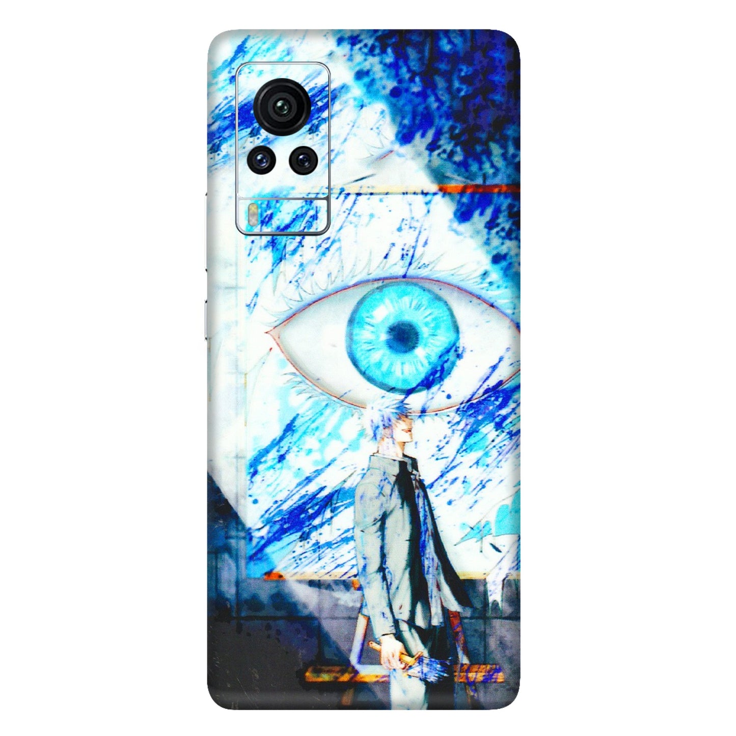 VIVO Z/V/X/T/U/S Series Phone Skins (All Models) - Anime Sea Blue Eye - 3D Embossed Finish (L-318) Vivo X60 Pro