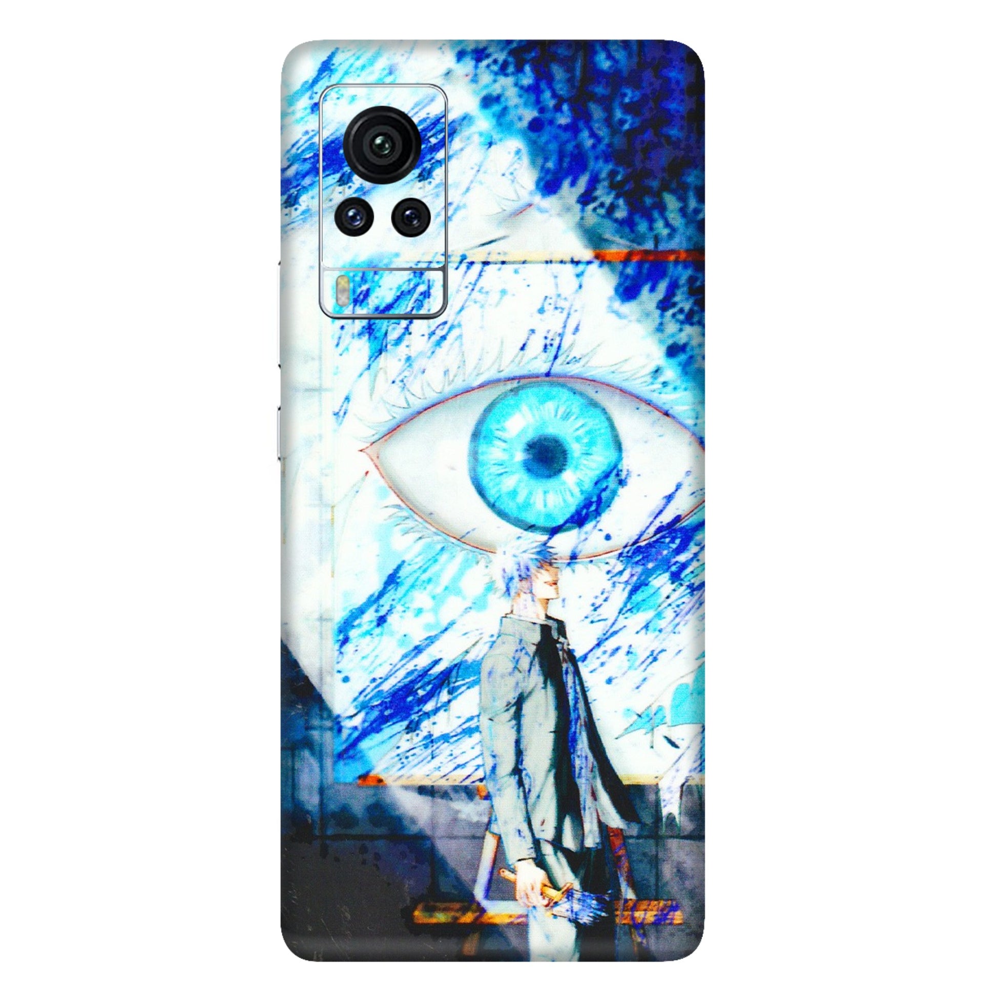 VIVO Z/V/X/T/U/S Series Phone Skins (All Models) - Anime Sea Blue Eye - 3D Embossed Finish (L-318) Vivo X60 Pro