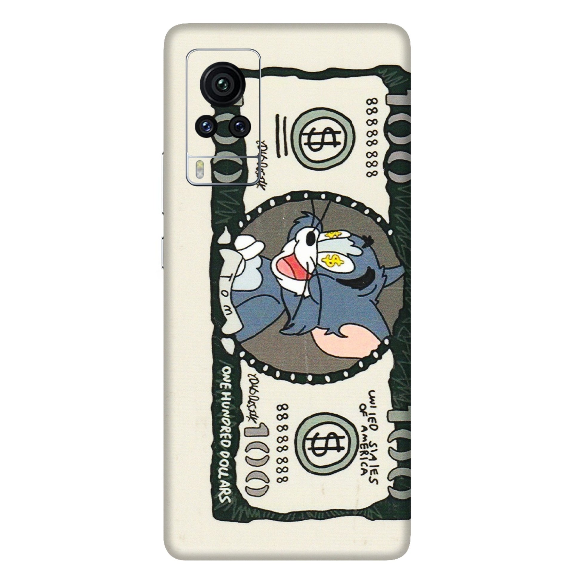 VIVO Z/V/X/T/U/S Series Phone Skins (All Models) - Tom Hundred Dollar - 3D Embossed Finish (L-324) Vivo X60 Pro