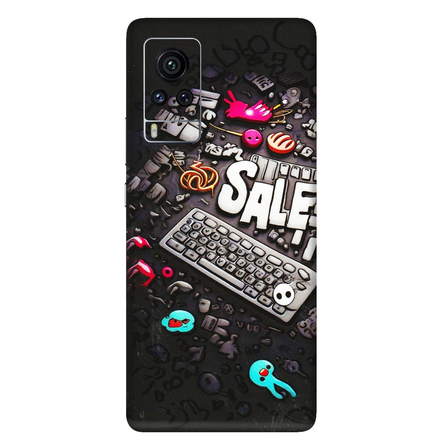 VIVO Z/V/X/T/U/S Series Phone Skins (All Models) - Gadgets Sale - 3D Embossed Finish (L-50) Vivo X60 Pro