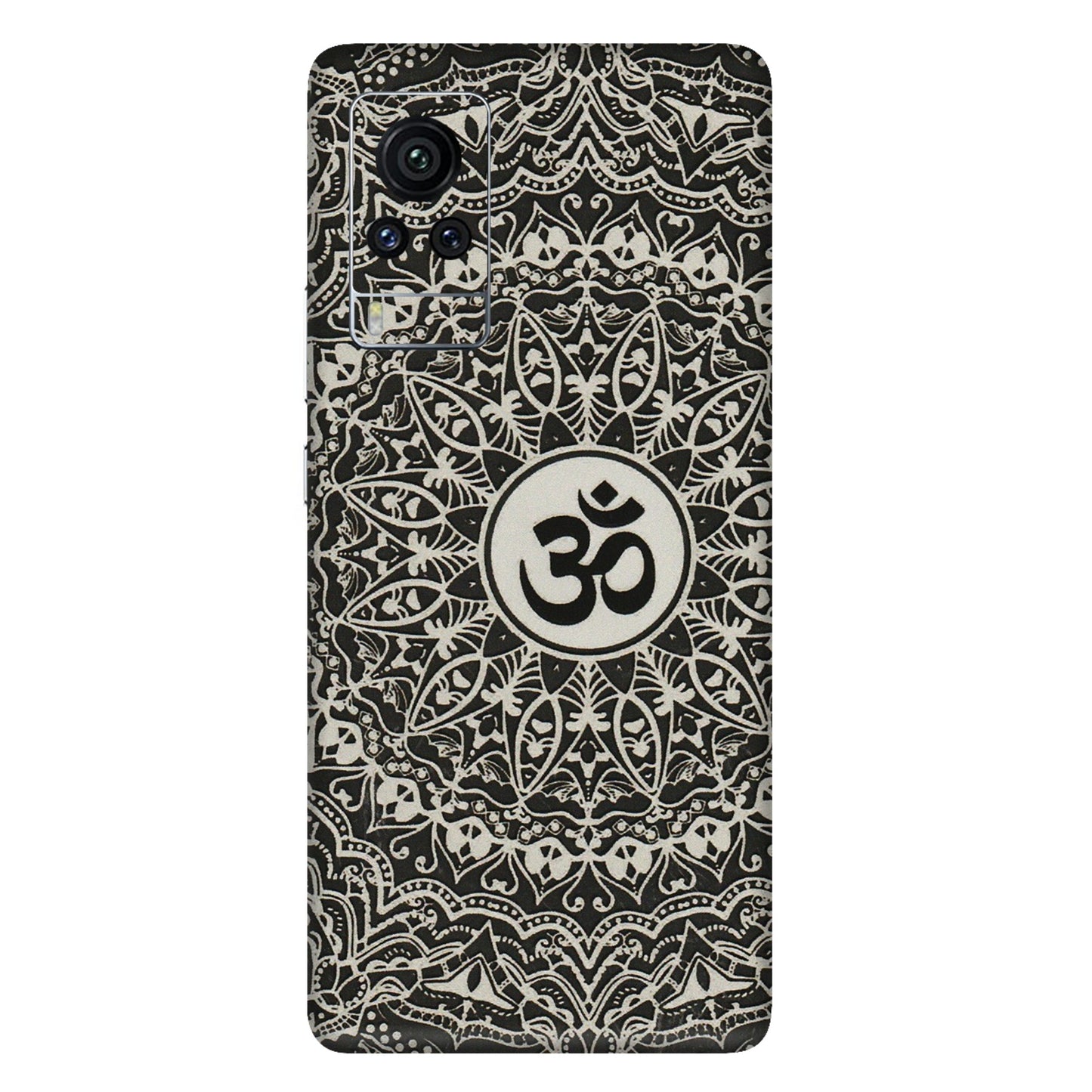 VIVO Z/V/X/T/U/S Series Phone Skins (All Models) - Aum Elegant Mandala - 3D Embossed Finish (L-62) Vivo X60 Pro