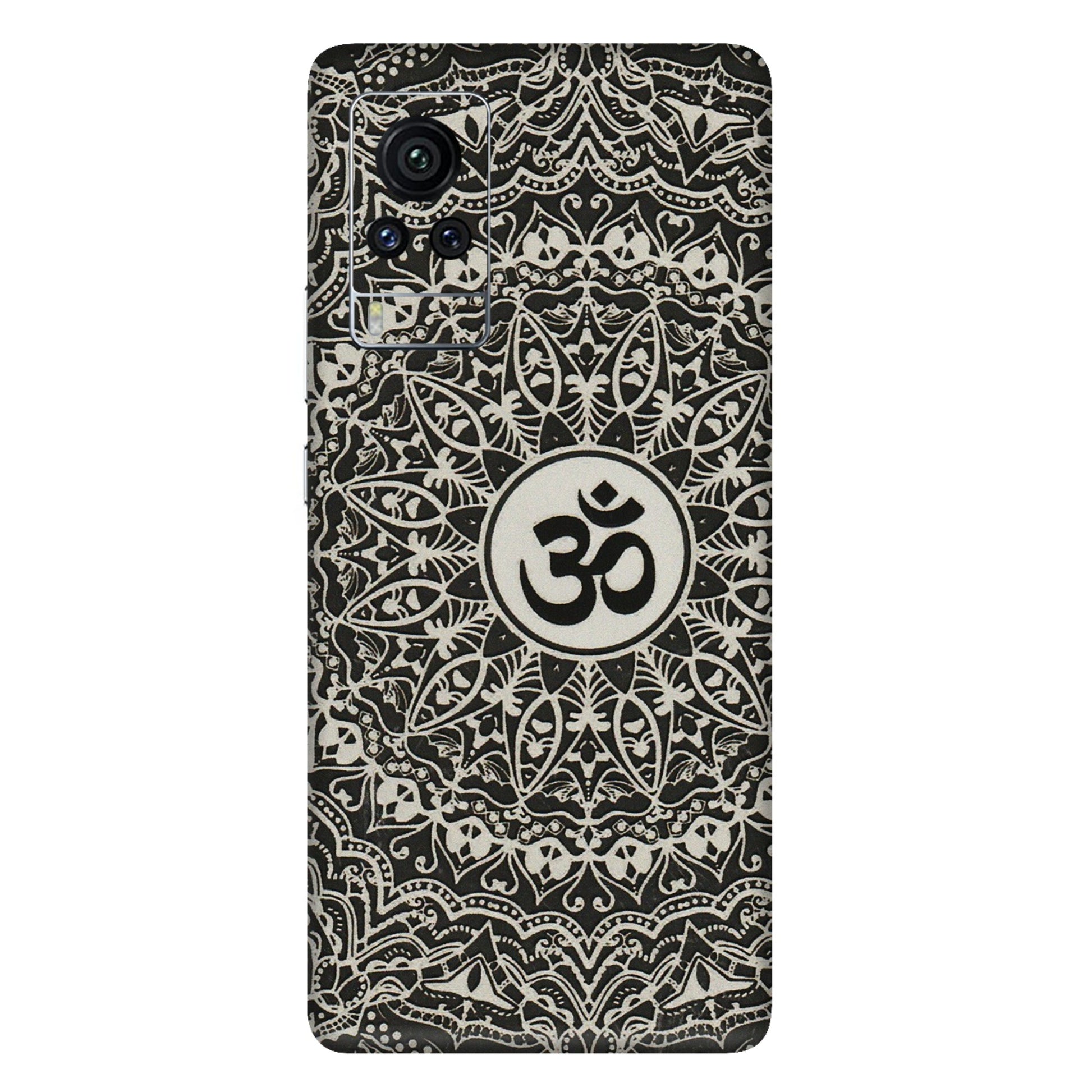 VIVO Z/V/X/T/U/S Series Phone Skins (All Models) - Aum Elegant Mandala - 3D Embossed Finish (L-62) Vivo X60 Pro