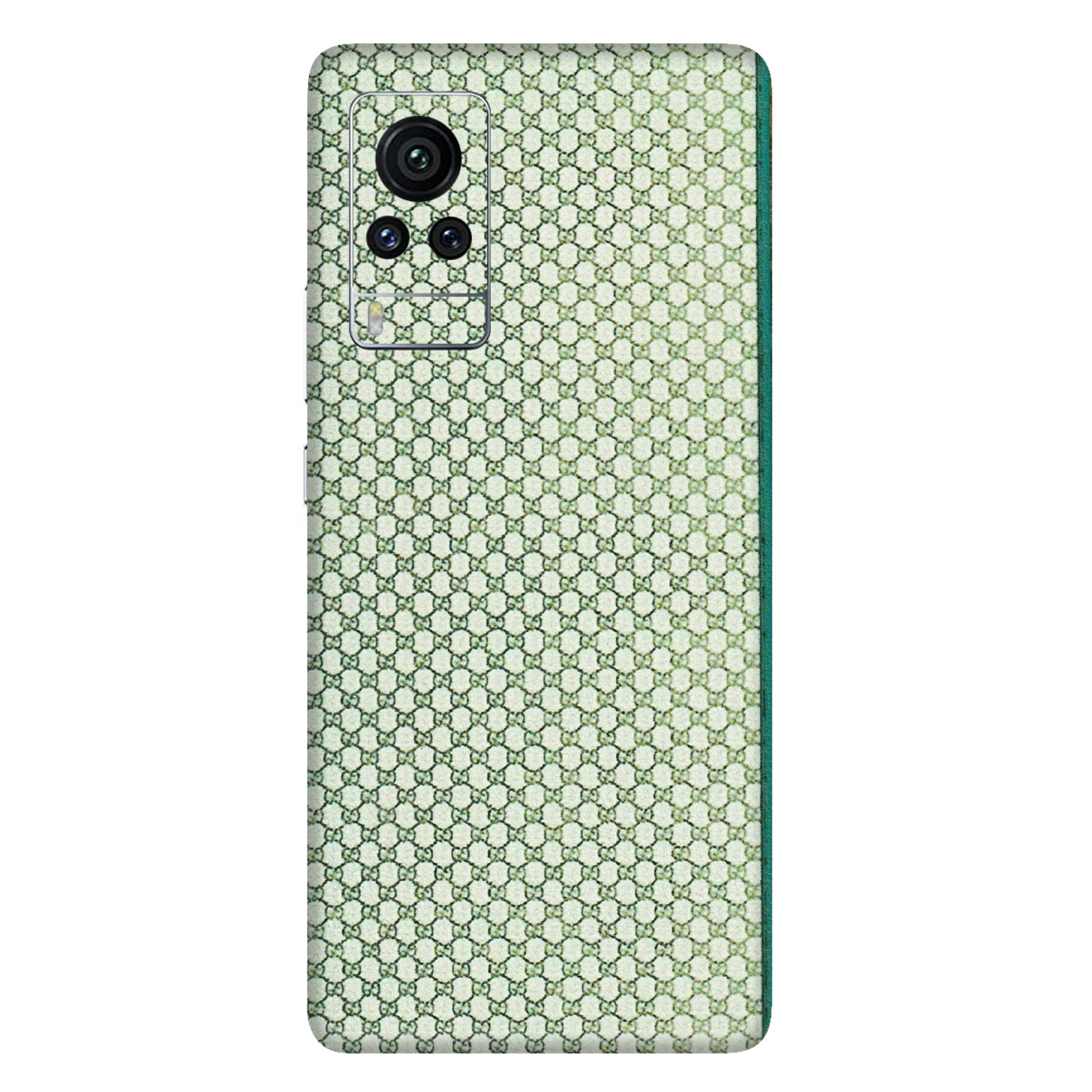 VIVO Z/V/X/T/U/S Series Phone Skins (All Models) - Gucci Fabric Pattern - 3D Embossed Finish (L-73) Vivo X60 Pro
