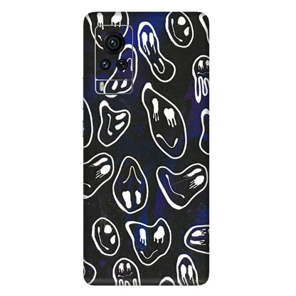 VIVO Z/V/X/T/U/S Series Phone Skins (All Models) - Distorted Smileys - 3D Embossed Finish (L-92) Vivo X60 Pro