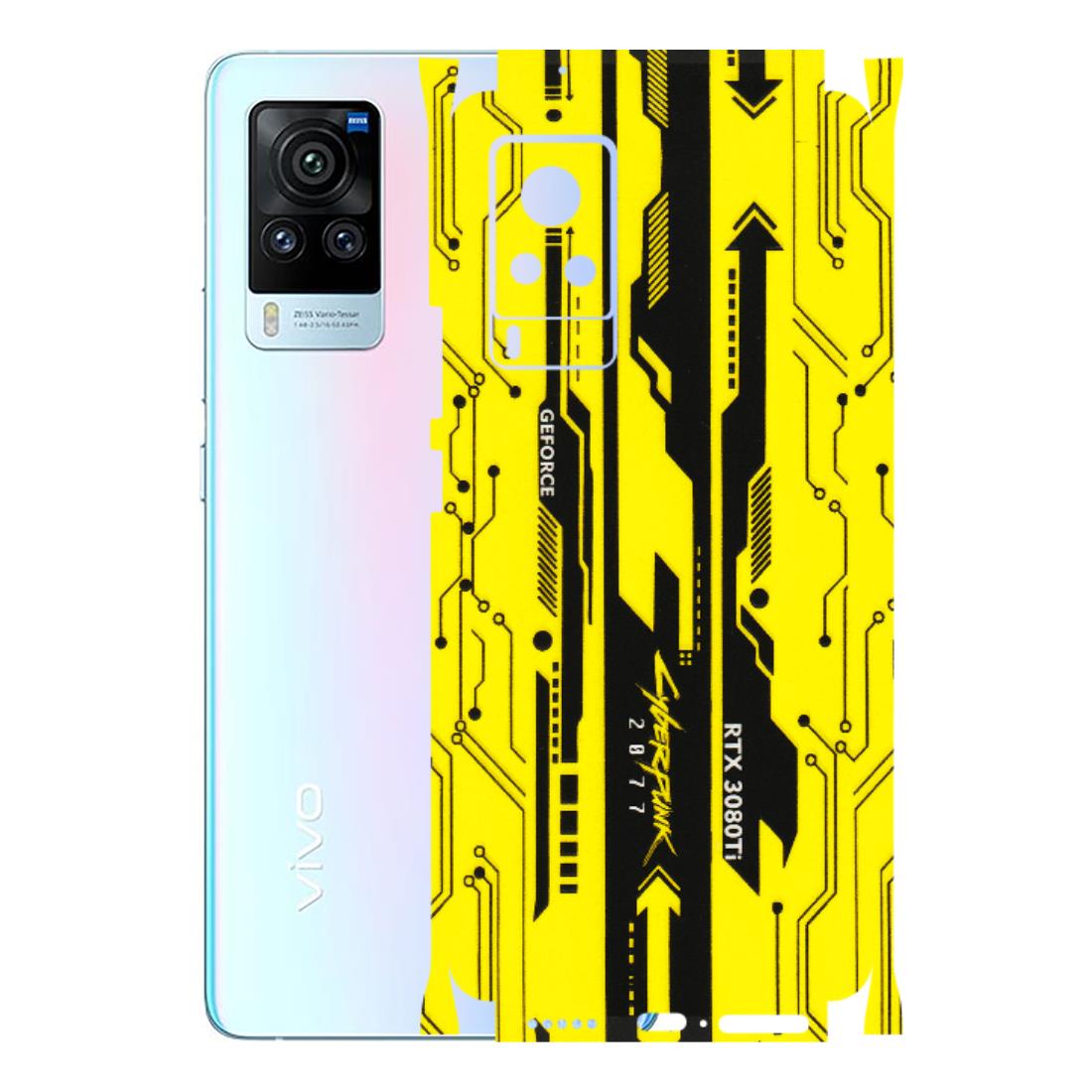 VIVO Z/V/X/T/U/S Series Phone Skins (All Models) - Yellow Cyberpunk - 3D Embossed Finish (L-93) Vivo X60 Pro