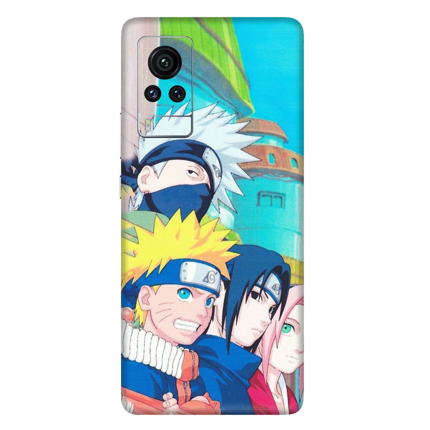 VIVO Z/V/X/T/U/S Series Phone Skins (All Models) - Team Minato And Kakashi - Matte Finish (M-101) Vivo X60 Pro