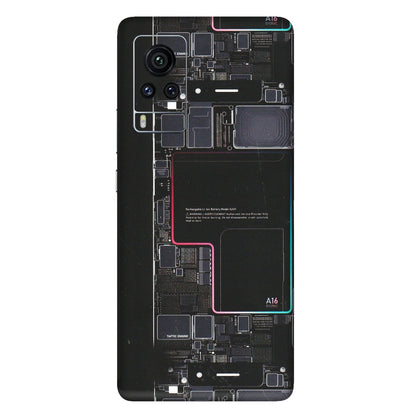 VIVO Z/V/X/T/U/S Series Phone Skins (All Models) - Motherboard Circuit Layout - Matte Finish (M-117) Vivo X60 Pro