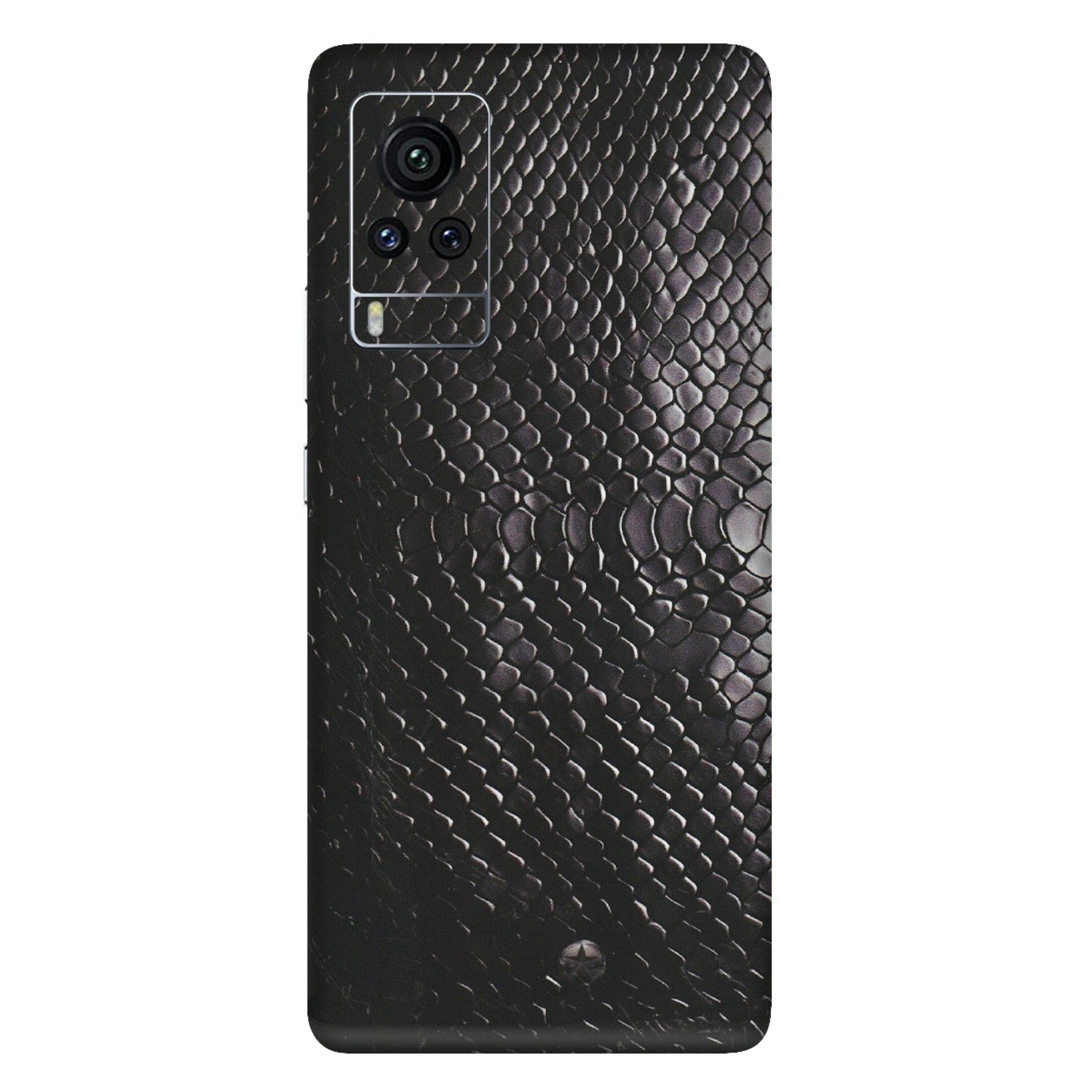 VIVO Z/V/X/T/U/S Series Phone Skins (All Models) - Black Snack Leather - Matte Finish (M-147) Vivo X60 Pro