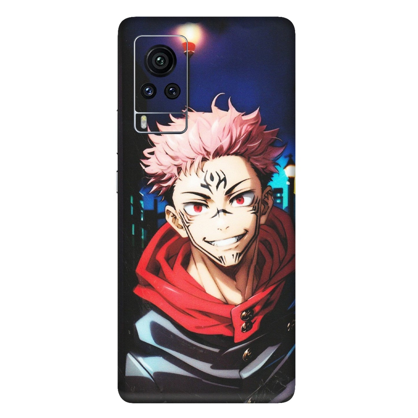 VIVO Z/V/X/T/U/S Series Phone Skins (All Models) - Yuji Itadori Funny Face Anime - Matte Finish (M-152) Vivo X60 Pro