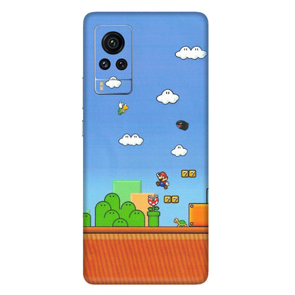 VIVO Z/V/X/T/U/S Series Phone Skins (All Models) - Mario Game Scene - Matte Finish (M-24) Vivo X60 Pro