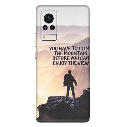 VIVO Z/V/X/T/U/S Series Phone Skins (All Models) - Motivational Hiking Mountain - Matte Finish (M-28) Vivo X60 Pro