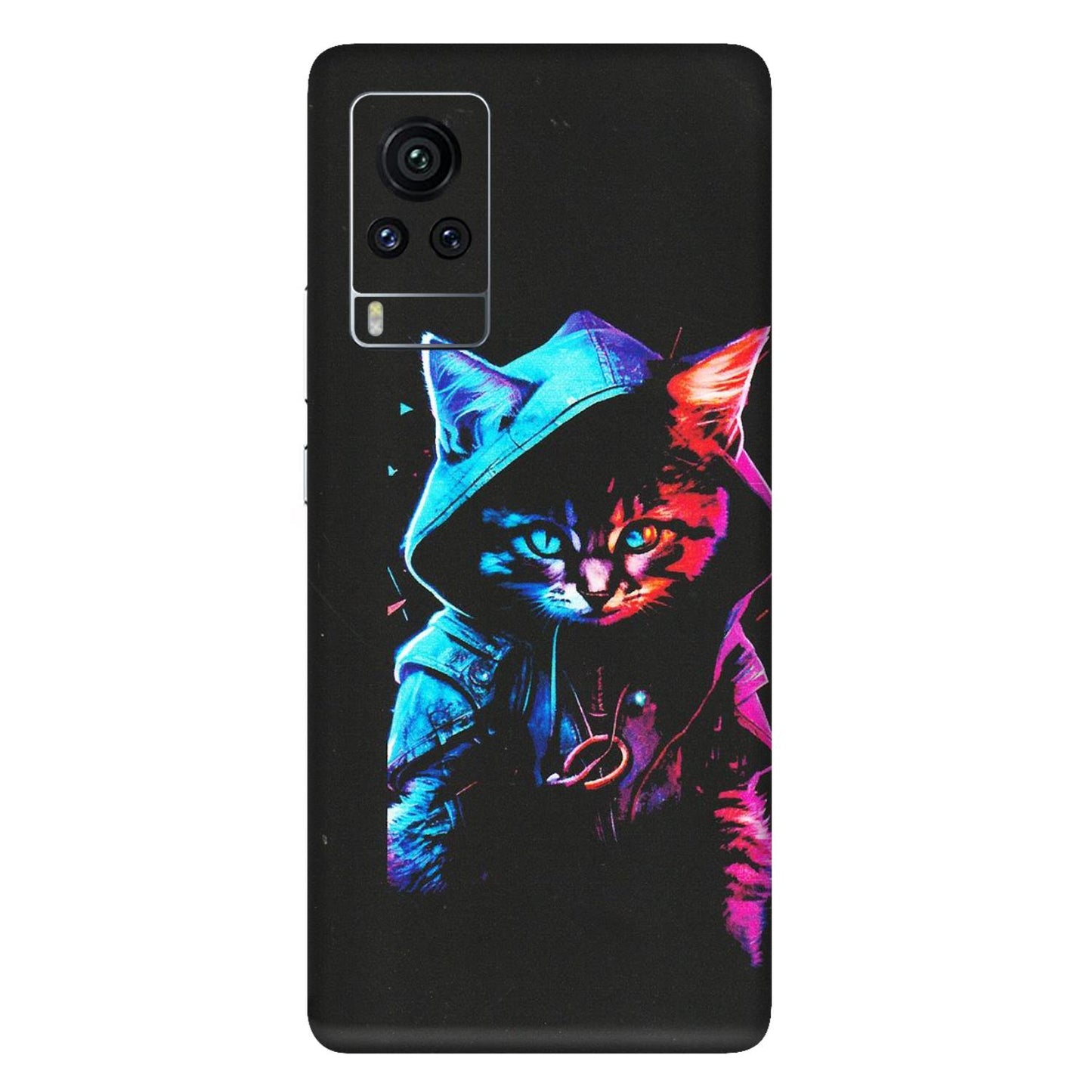 VIVO Z/V/X/T/U/S Series Phone Skins (All Models) - Cyberpunk Cat - Matte Finish (M-45) Vivo X60 Pro