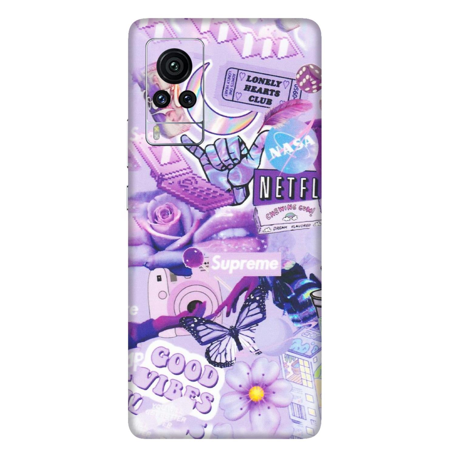 VIVO Z/V/X/T/U/S Series Phone Skins (All Models) - Supreme Purple Magic - Matte Finish (M-88) Vivo X60 Pro