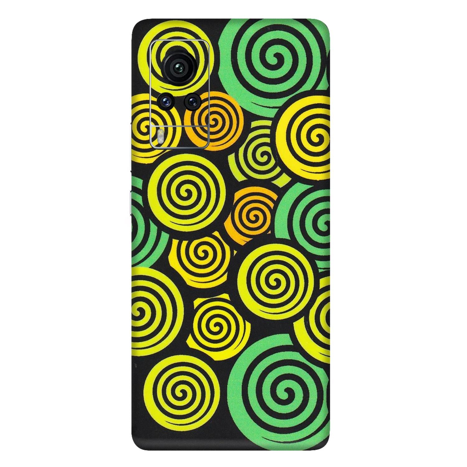 VIVO Z/V/X/T/U/S Series Phone Skins (All Models) - Crazy Spiral - Matte Finish (M-91) Vivo X60 Pro