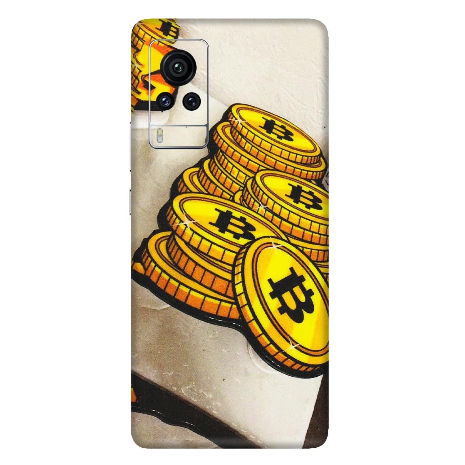 VIVO Z/V/X/T/U/S Series Phone Skins (All Models) - Billionaire Bitcoin Collection - Matte Finish (M-92) Vivo X60 Pro