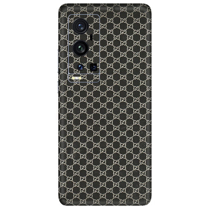 VIVO Z/V/X/T/U/S Series Phone Skins (All Models) - Black G Print - 3D Embossed Finish (L-109) Vivo X60 Pro Plus