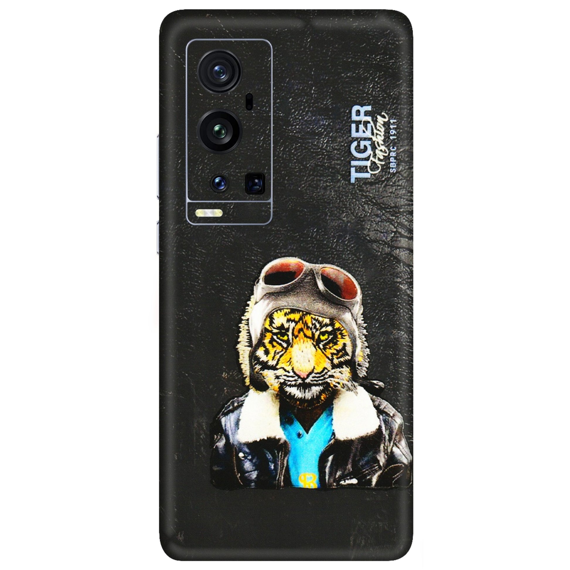 VIVO Z/V/X/T/U/S Series Phone Skins (All Models) - Rider Tiger - 3D Embossed Finish (L-113) Vivo X60 Pro Plus