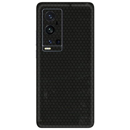 VIVO Z/V/X/T/U/S Series Phone Skins (All Models) - Black honeycomb - 3D Embossed Finish (L-114) Vivo X60 Pro Plus