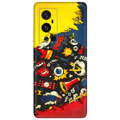 VIVO Z/V/X/T/U/S Series Phone Skins (All Models) - Pacific Doodle Art - 3D Embossed Finish (L-120) Vivo X60 Pro Plus