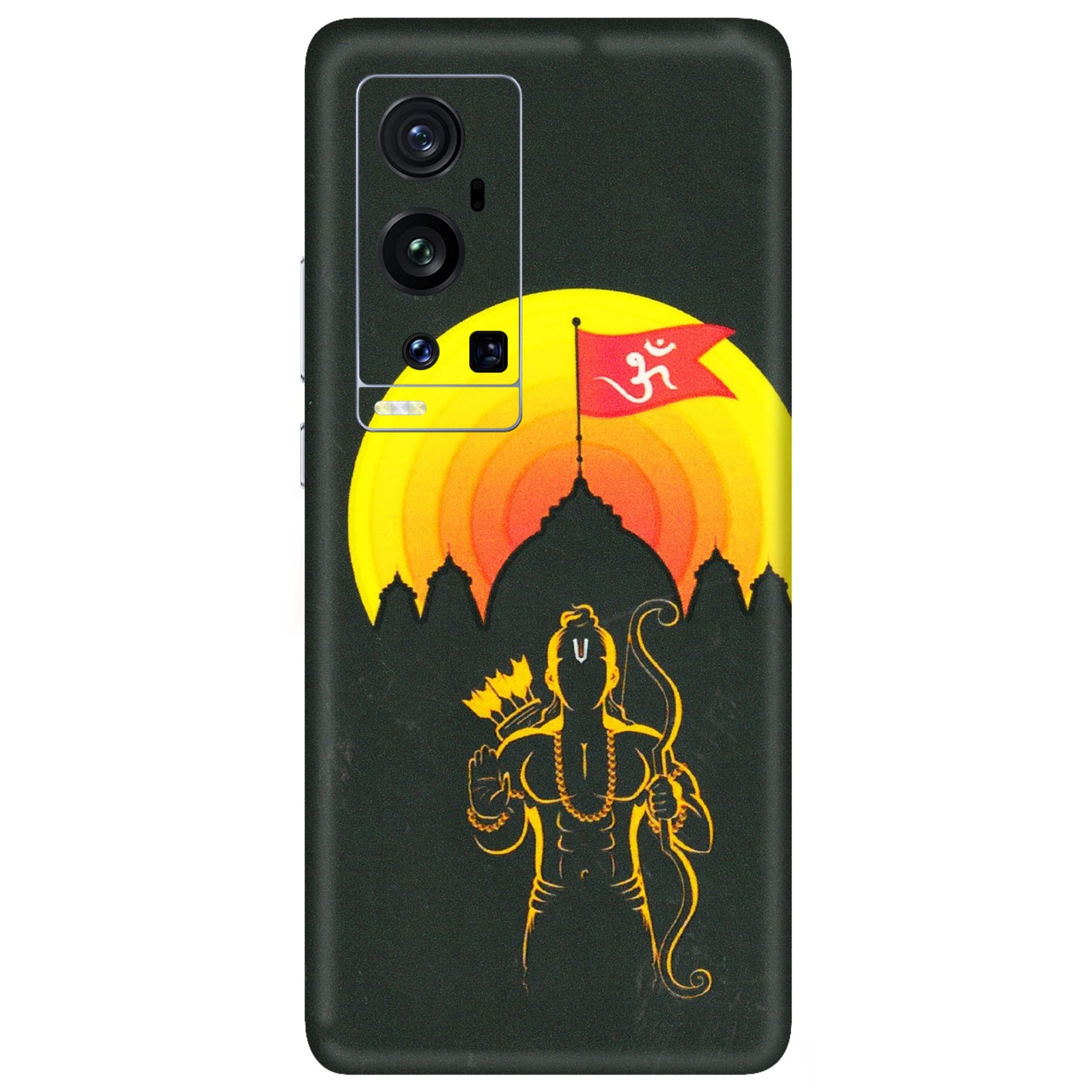 VIVO Z/V/X/T/U/S Series Phone Skins (All Models) - Lord Ram - 3D Embossed Finish (L-132) Vivo X60 Pro Plus