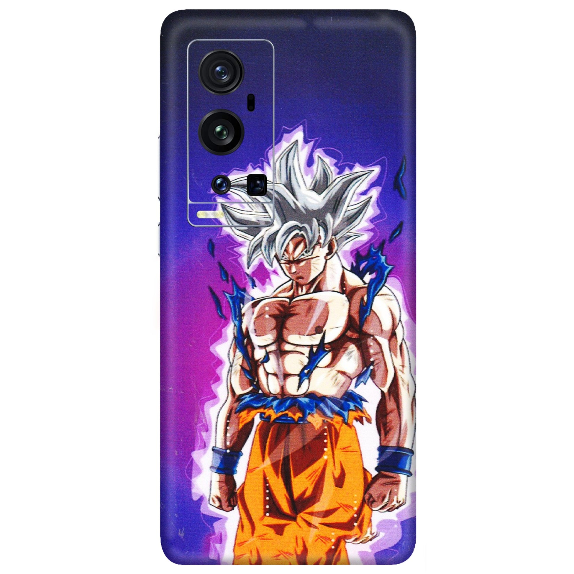 VIVO Z/V/X/T/U/S Series Phone Skins (All Models) - Goku Purple Anime - 3D Embossed Finish (L-147) Vivo X60 Pro Plus