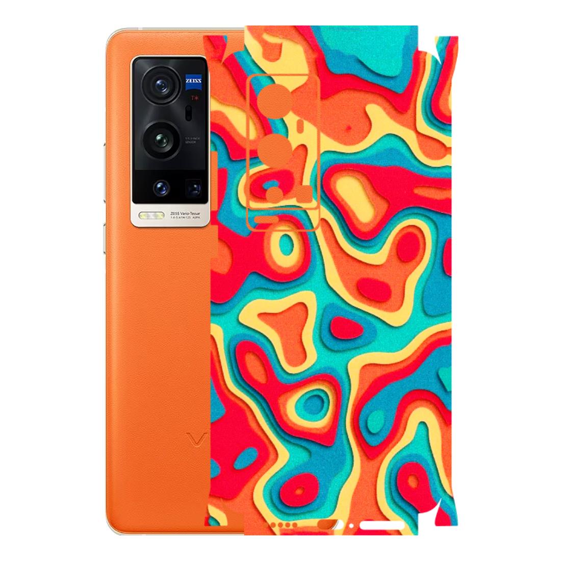 VIVO Z/V/X/T/U/S Series Phone Skins (All Models) - Abstract Swirl - 3D Embossed Finish (L-150) Vivo X60 Pro Plus