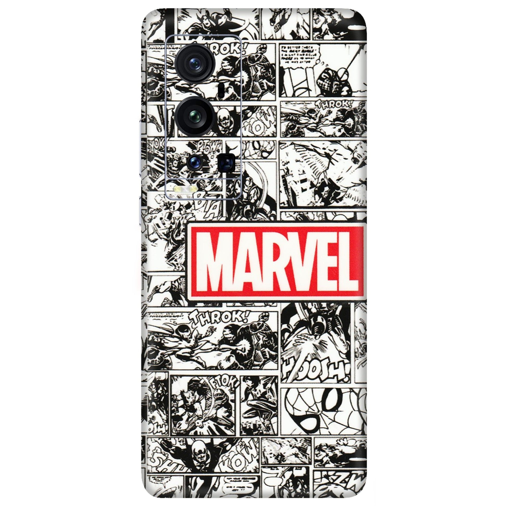 VIVO Z/V/X/T/U/S Series Phone Skins (All Models) - Marvel Comic - 3D Embossed Finish (L-171) Vivo X60 Pro Plus
